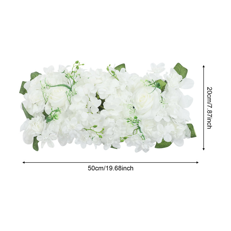 Ensemble de 6 panneaux muraux rose Dahlia, Blanc