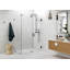 Illume 55 in. x 34 in. x 78 in. 90-degree Fully Frameless Wall Hinged Glass Shower Enclosure-259788806