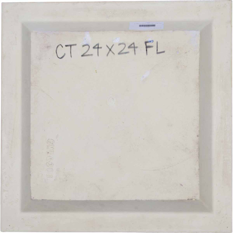 Tuile de plafond en polyuréthane gris à motif floral 2 pi x 2 pi Floral