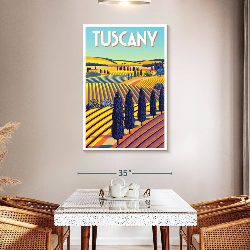 Affiche Aime Tuscany, H 48 po x l 32 po