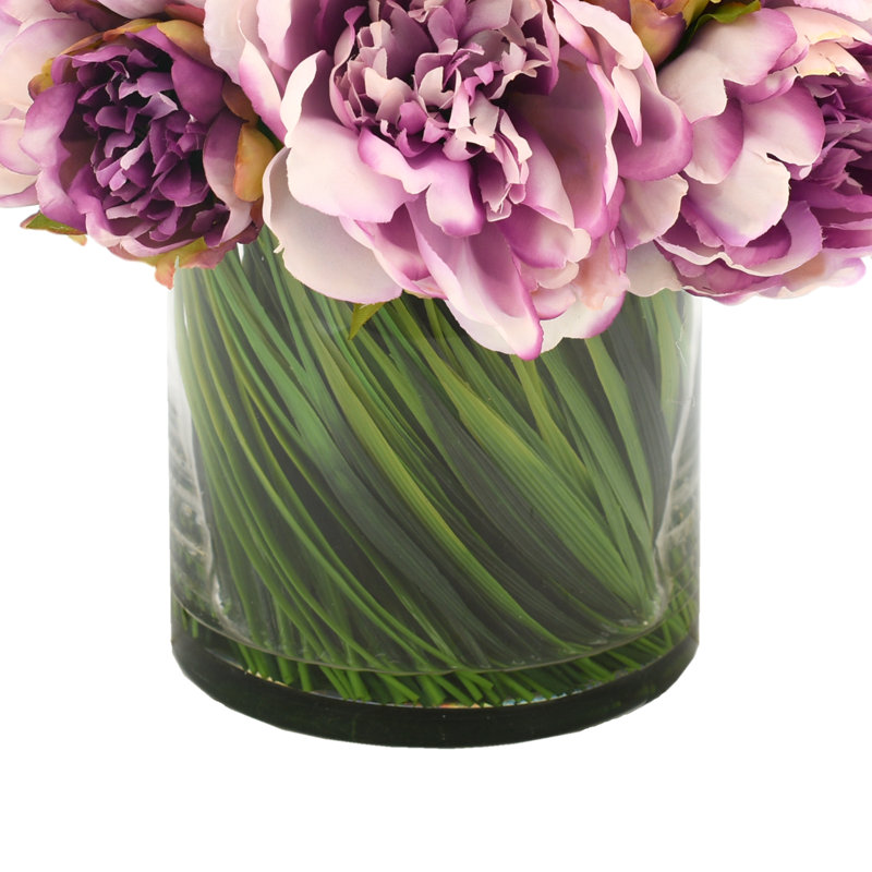 Arrangement floral pivoines dans un vase