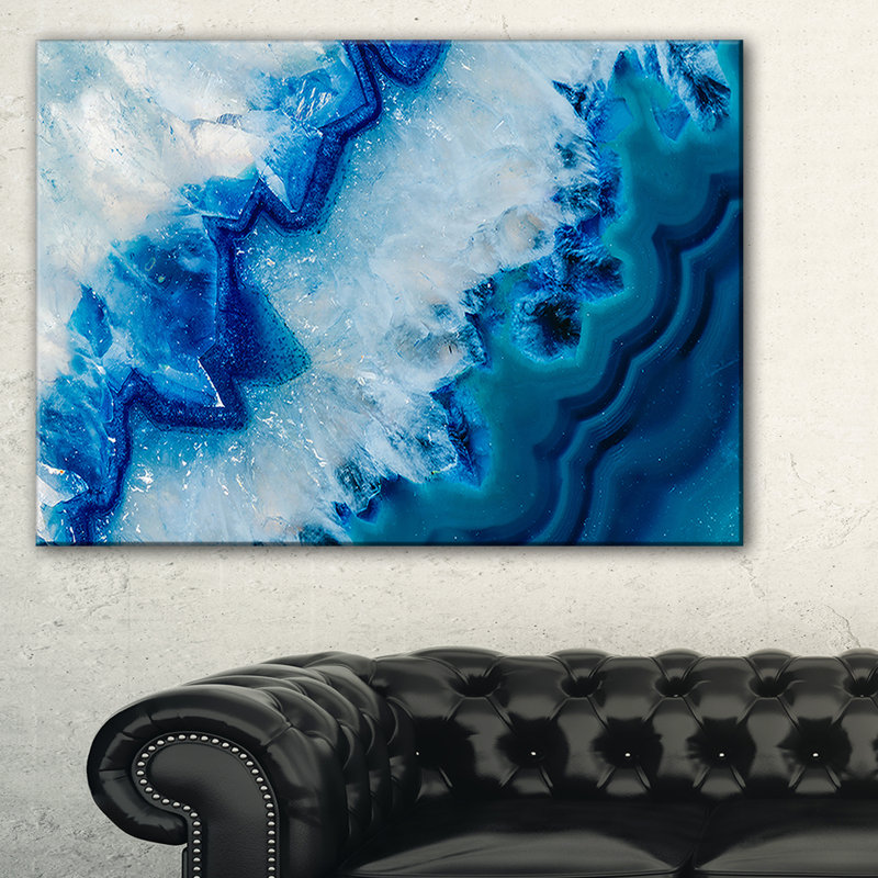 " Abstract 'Geode Slice Macro' ", Wrapped Canvas