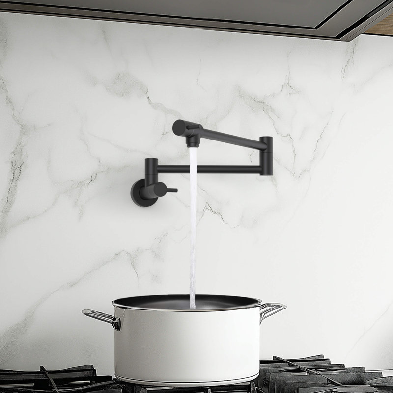 Kitchen Pot Filler, Matte Black