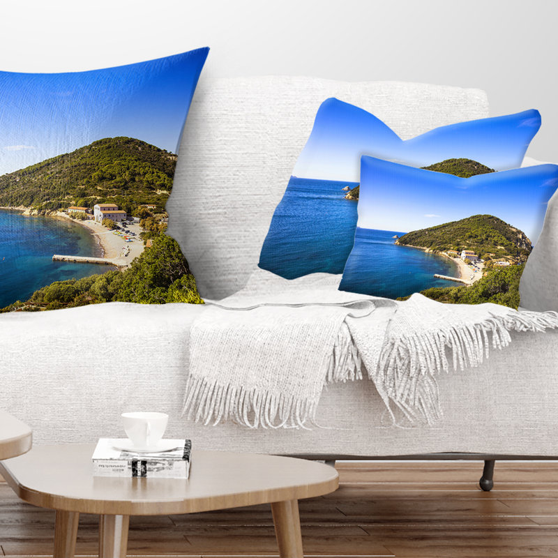 Coussin lombaire elba island mer shore