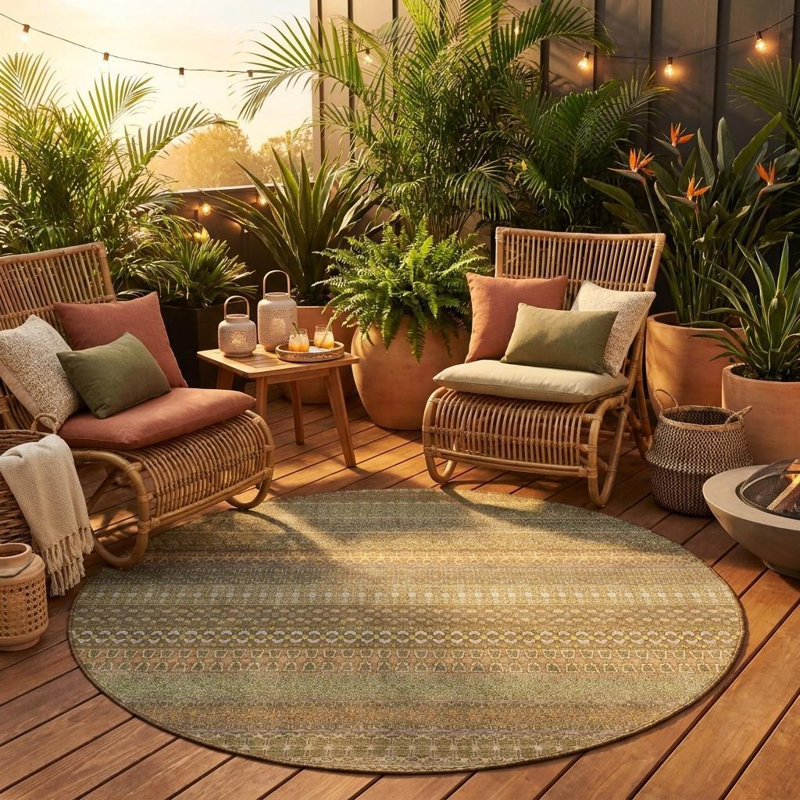 Tapis d'extérieur 8 po kaki