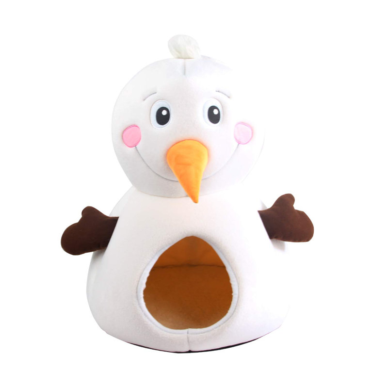 Snow Man Cat Bed Pet House Tree
