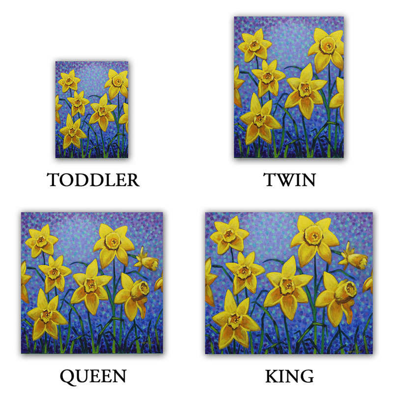 Ensemble de housse de couette spring daffs iii, 1 housse de couette grand + 2 taies standards