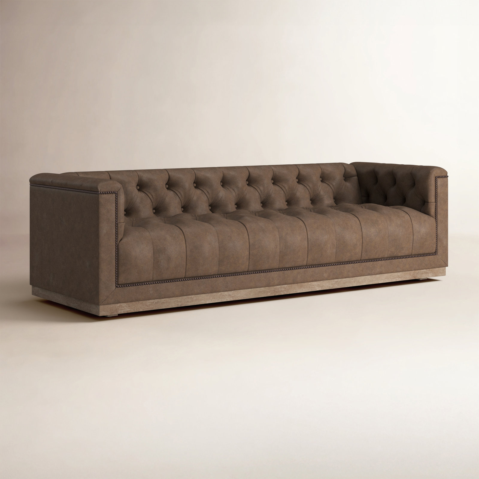 Byer 95'' Genuine Leather Sofa