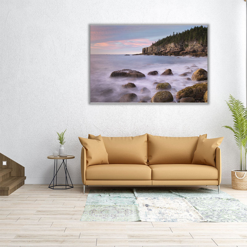 Cobblestone Beach - reproduction d'art sur toile, H 20 po x l 30 po