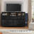 7 Drawers Dresser For Bedroom With Metal Mesh Door, Wide Dresser Tv Stand With Power Outlets-1520924462