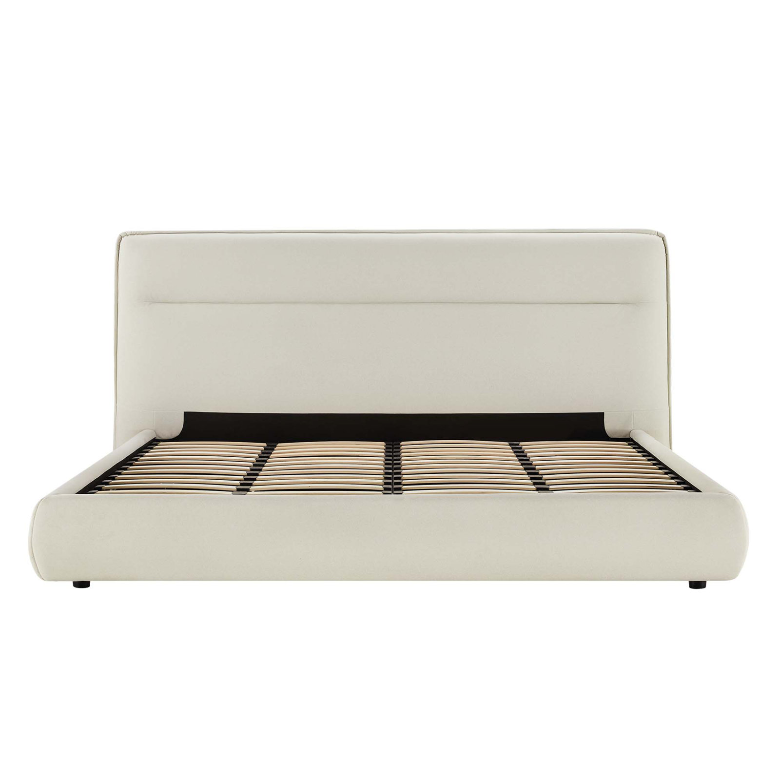 Micah Upholstered Bed, Gray, King