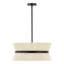 Lustre tambour en corde 19 lumières 19,7 po Modern Coastal-95467642-95467643