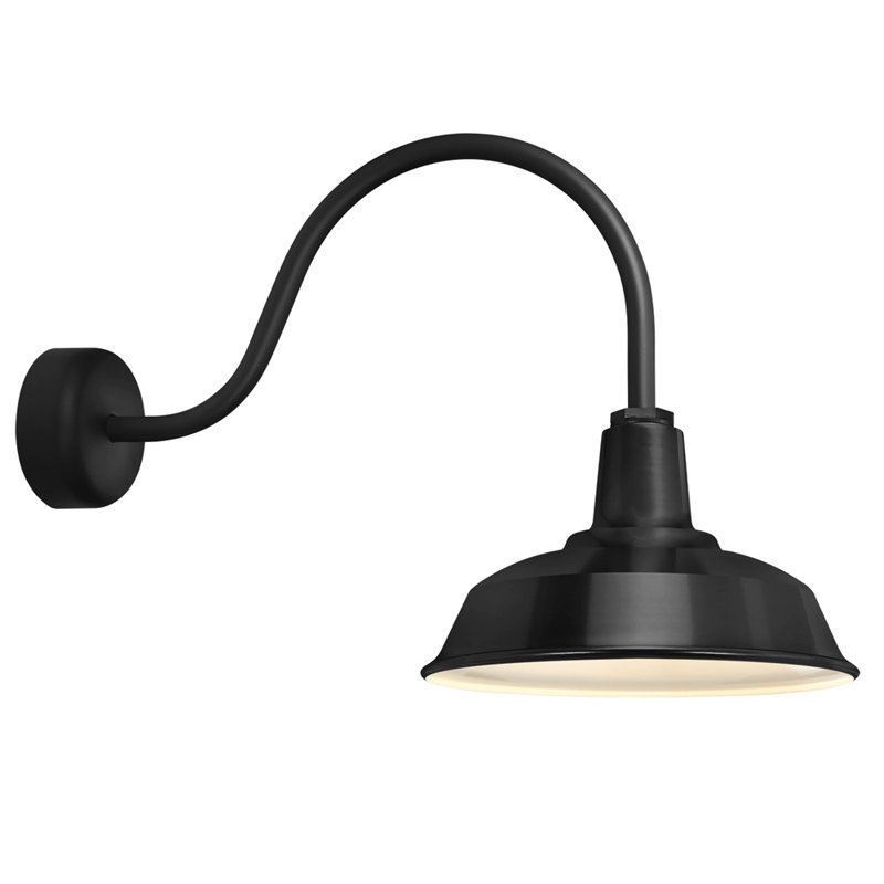 Luminaire de grange 1 lumière Chisholm, Bronze texturé, H 21,25 po x l 16 po x P 22,5 po