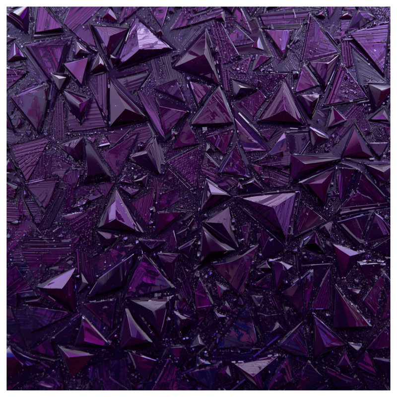 Rideaux de fenêtre mauve à motif géométrique triangles, 50 po x 80 po - 1 panneau, Blocage