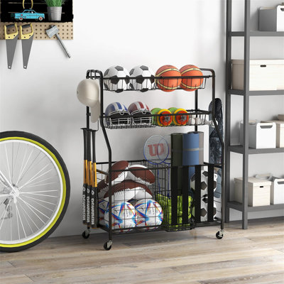 Metal Freestanding Multi-Use Sports Rack