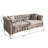  83.5" Velvet Chesterfield Tufted Sofa-115948914