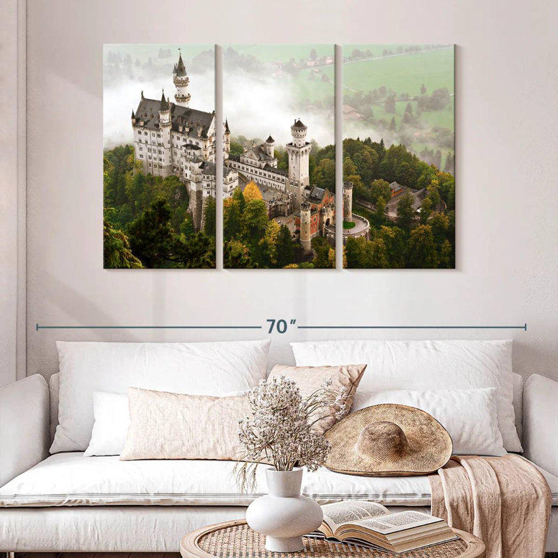 Lilie Misty Neuschwanstein Castle, H 32 po x l 50 po