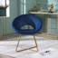 Fauteuil d'appoint en velours-1322290640
