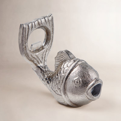Fish Bottle Opener Silver Aluminum Everyday