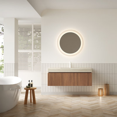 Ensemble de meuble-lavabo simple 48 po avec lavabo ceremique, armoire de rangement murale avec plateau en pierre frittée