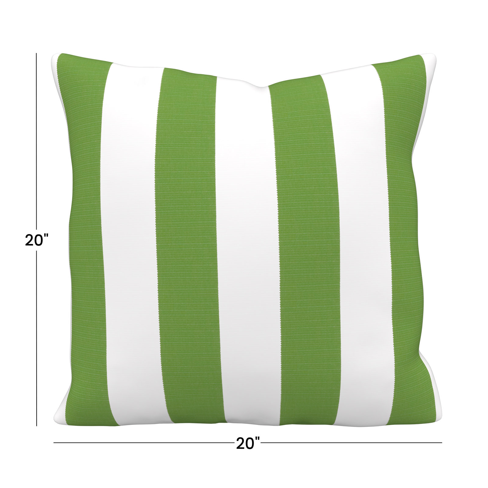 Amala 20" x 3" Sunbrella® Throw Pillow, Sunbrella® Refuge Garden Striped