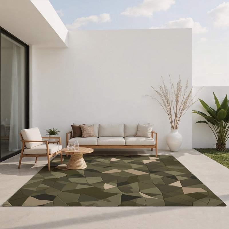 Tapis intérieur et extérieur Vector Ridge, Rectangle 9 pi x 12 pi