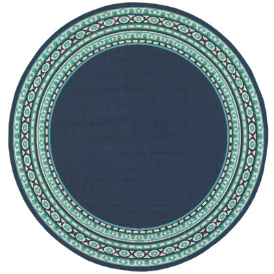 Deltana Indoor/Outdoor Floral Rug