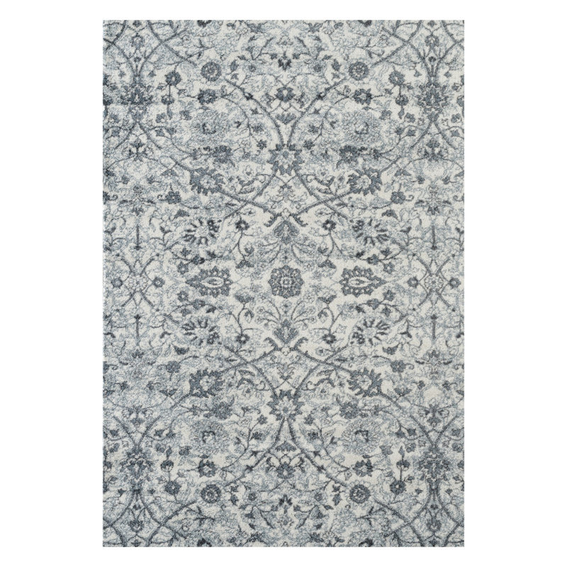 Tapis floral tissé 5 pi x 7 pi