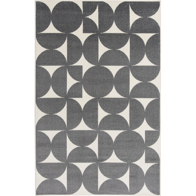 Tapis gris / beige Betrice, Rectangle 3 pi 3 po x 5 pi 3 po