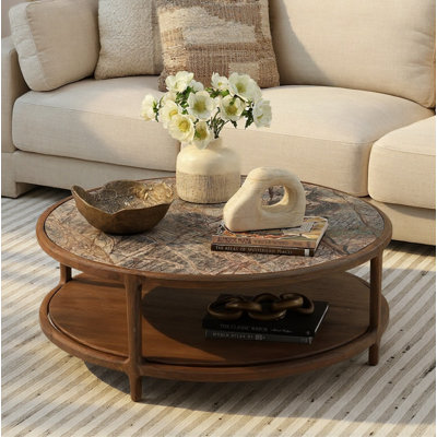Table basse Aruna brun foncé