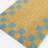 Checkerboard Border Blue Geometric Doormat