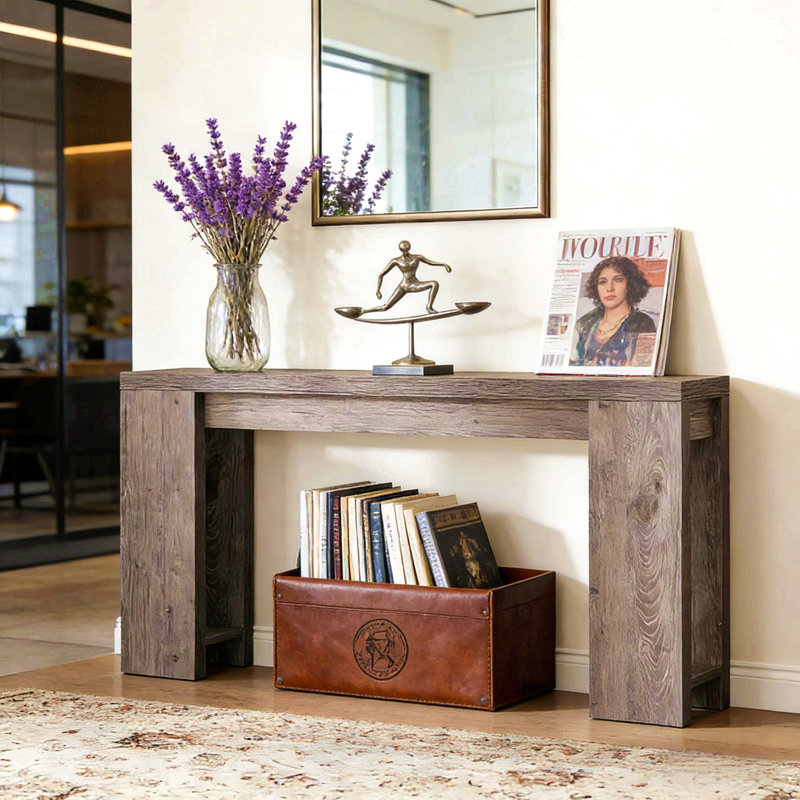 Wood Entryway Table,Console Table,Side Table, Gray