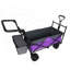 Avec poignée-poussoir, chariot pliable de 480 lb avec auvent, chariot de chariot-124641988