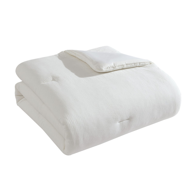 Rosie 3-Piece Crinkle Cotton Gauze Comforter Set, King Comforter + 2 King Shams