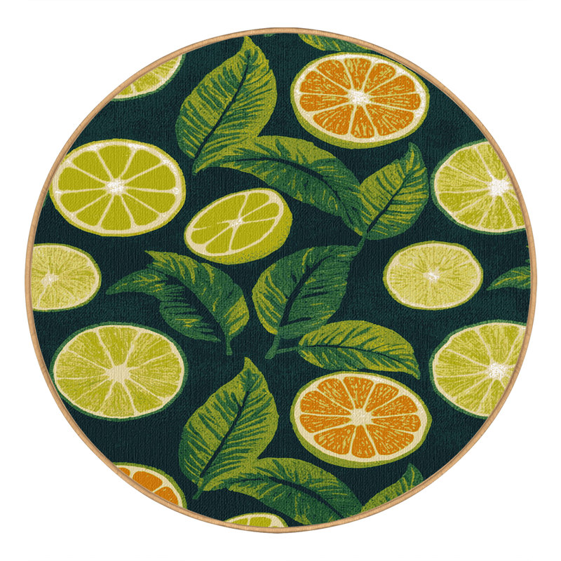  Tapis lavable Calamansi, Rond 5 pi
