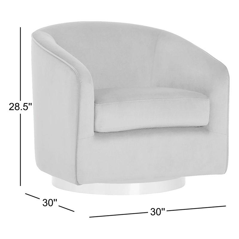 Hazel Swivel Armchair, Navy Blue