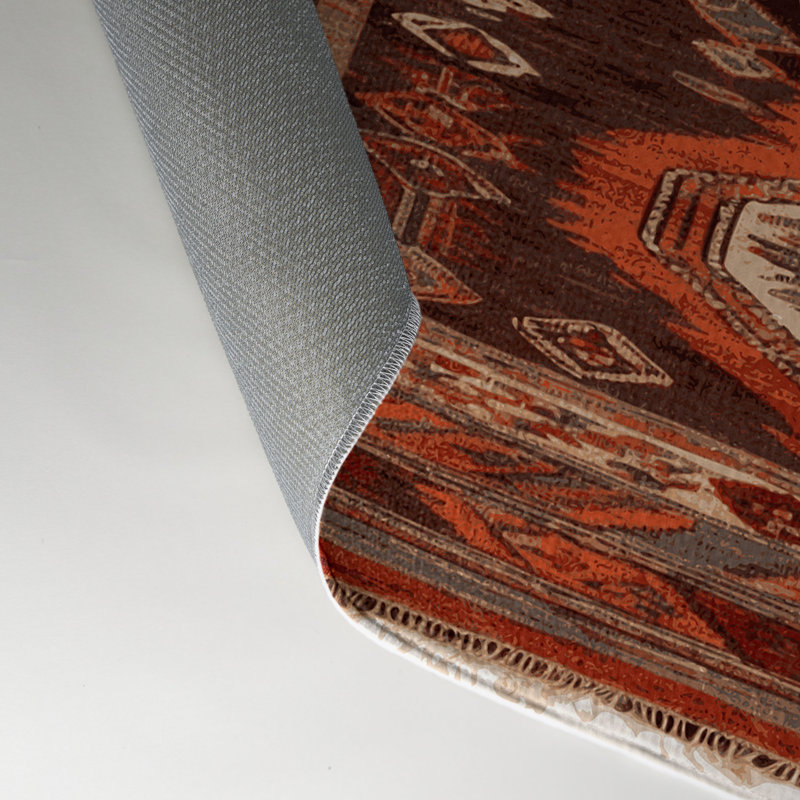 Tapis turc intérieur et extérieur brun, Rectangle 9 pi x 12 pi