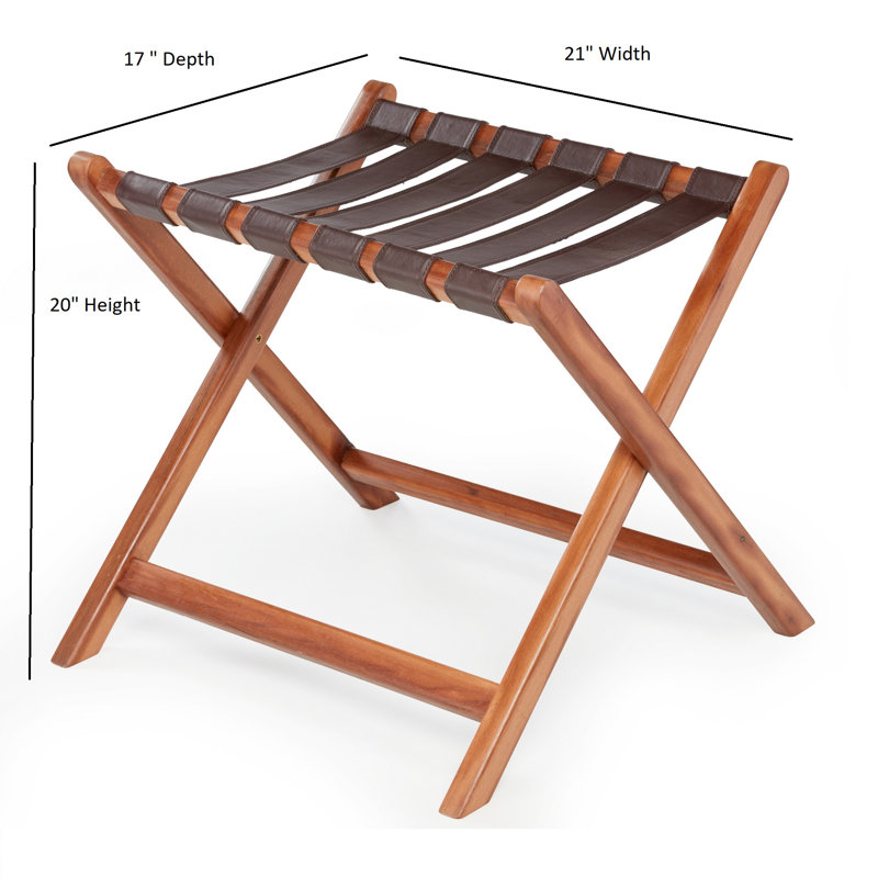 Porte-bagages pliable en bois