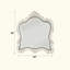 Miroir blanc perle