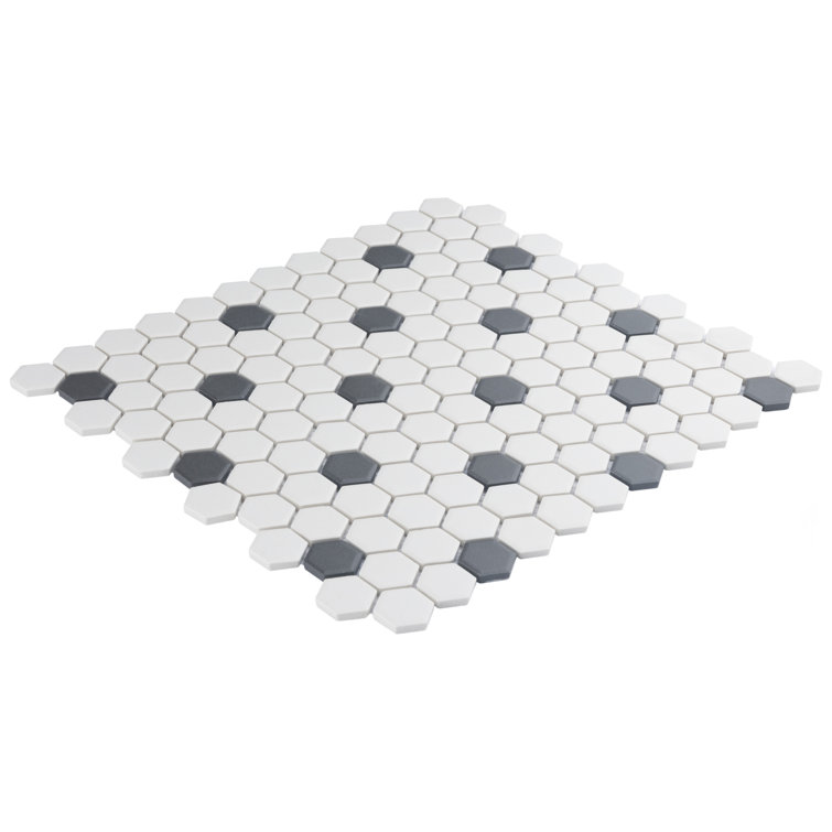 Gotham Hexagon 1" x 1" Porcelain Mosaic Tile