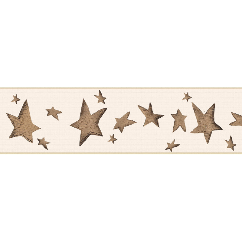 Bordure de papier peint à peindre L 15 pi x l 7 po Stars