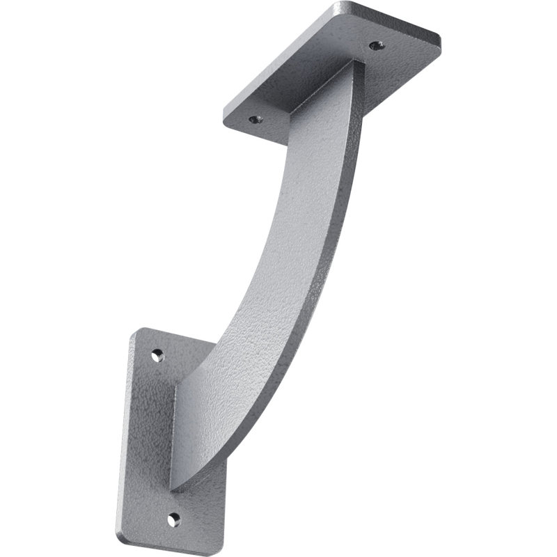 Support en acier martelé bleu l 2 po x P 7 po x H 7 po, H 7 po x l 2 po x P 7 po, Martelé bleu clair