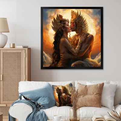 Sacred Love Divine Couple Kissing I