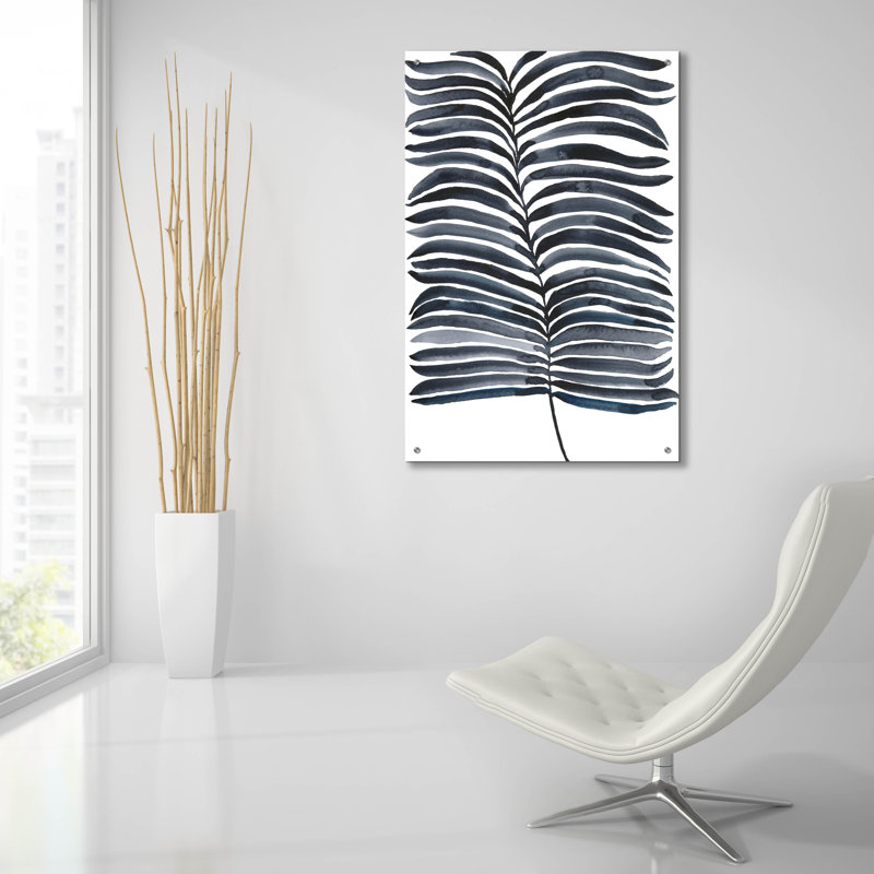 «Indigo Fronds II» par Regina Moore, H 36 po x l 24 po x P 0,2 po