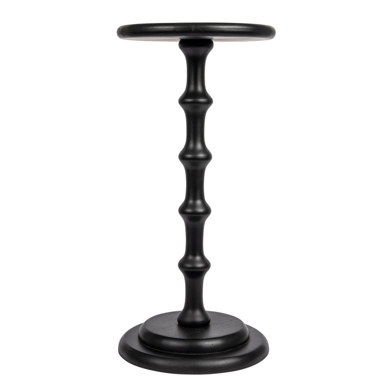 Burckhardt Solid Wood End Table, Black