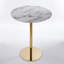 Table de bar 31,5 "pliable GOLDEN ET BLANC Tulip Bar Mid-Century pour 2 à 4 personnes
