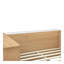 Lit plateforme en bois avec 6 tiroirs, tablettes ouvertes, bureau et garde-robe-1205527202