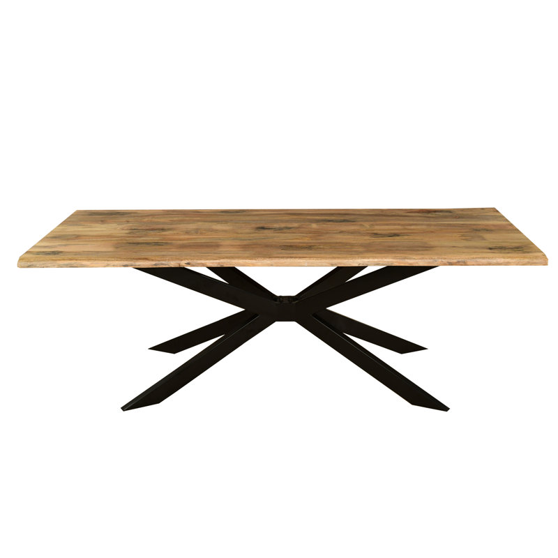 Rectangular Solid Mango Wood Dining Table, H76 x L220 x W100cm
