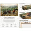 Cheval dans la nature - reproduction sur toile tendue-686518715