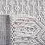 Tapis gris / ivoire Stroudsburg tissé à la main-565396250